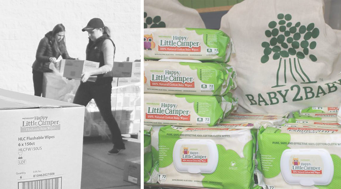 Baby products being donated
