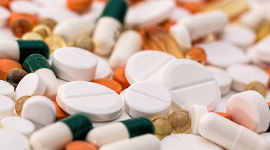Close-Up of Different Vitamins