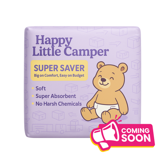 Happy Little Camper Super Saver Baby Diapers, Size 1