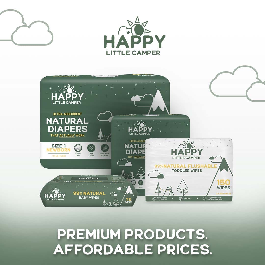Happy Little Camper Bundle and Save (Diapers + Wipes) Happy Little Camper