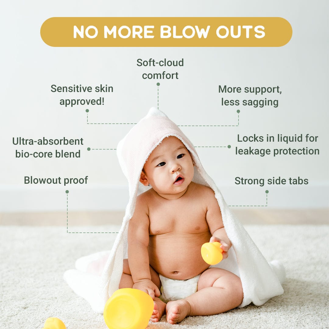 Happy Little Camper Diapers Natural, Ultra-Absorbent Baby Diapers Happy Little Camper