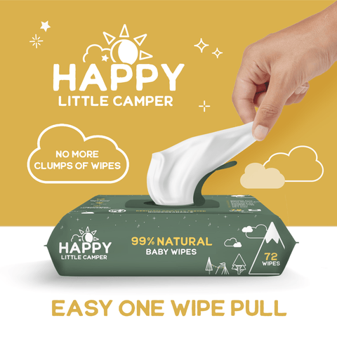 Happy Little Camper Wipes All Natural Cotton Baby Wipes With Aloe Vera Happy Little Camper