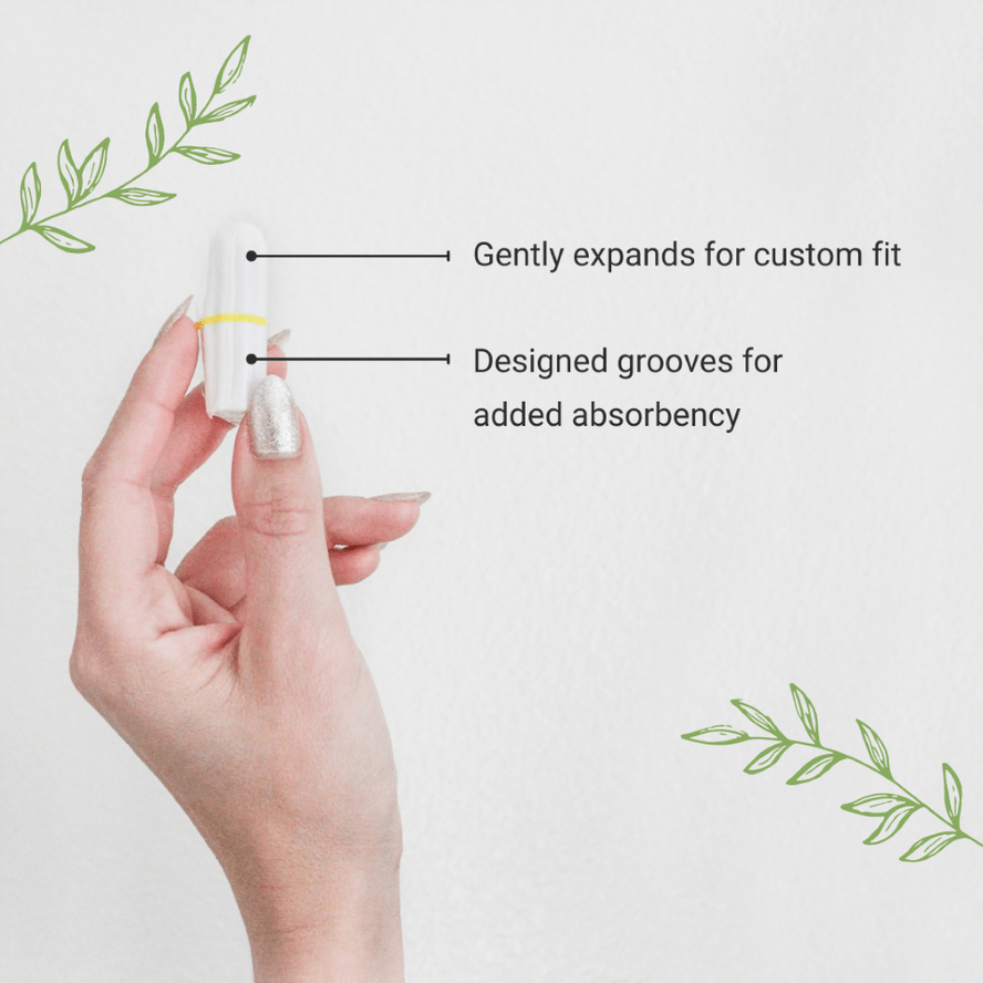 Happy Little Camper 100% Natural Cotton Applicator Free Tampons (Regular) Happy Little Camper