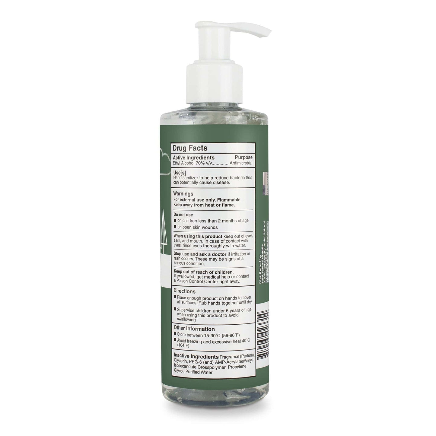 Happy Little Camper Hand Sanitizer 8 Oz, 236ml 1 Bottle of Hand Sanitizer - Moisturizing Antimicrobial Formula (Made in USA) Happy Little Camper