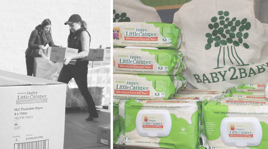 Baby products being donated