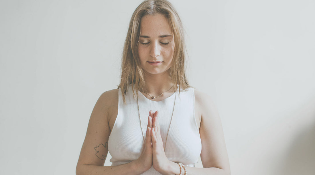 Young woman practicing meditation