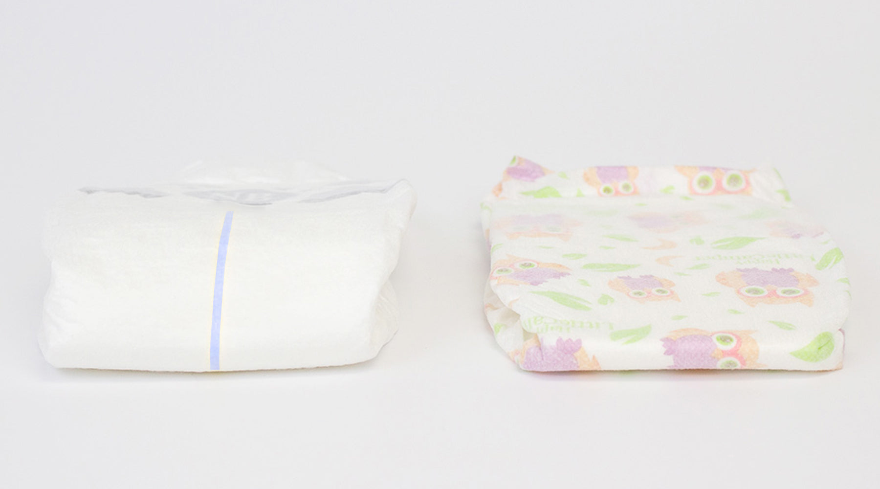 Happy little camper diaper and conventional diaper wetness indicator comparison