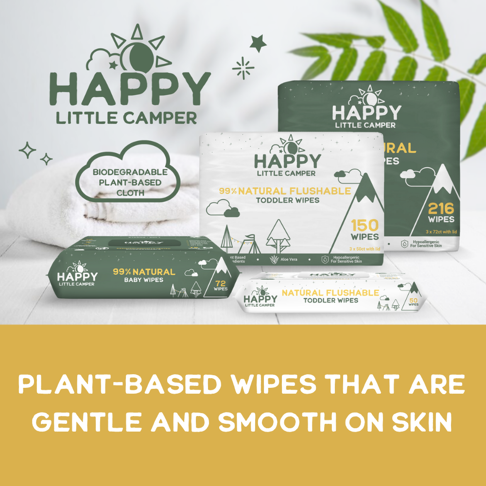 Happy Little Camper Natural Flushable Wipes