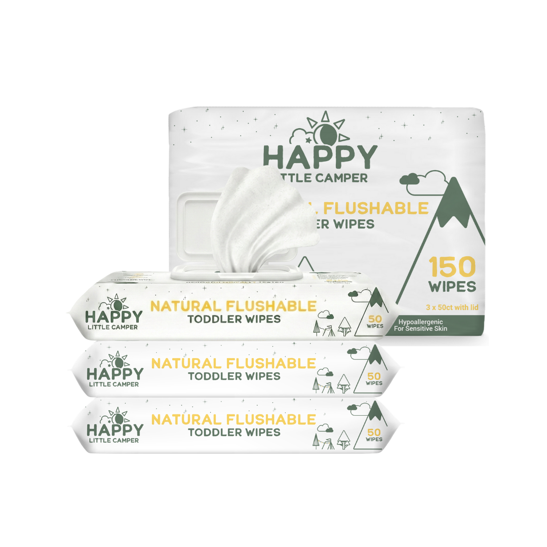 Happy Little Camper Natural Flushable Wipes