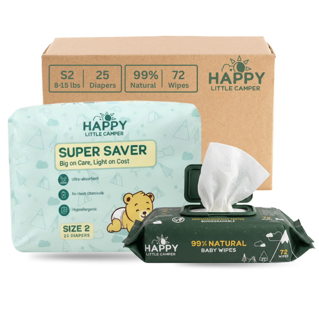 Happy Little Camper Diaper & Wipes Trial Pack