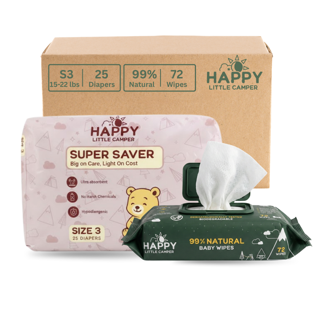 Happy Little Camper Diaper & Wipes Trial Pack
