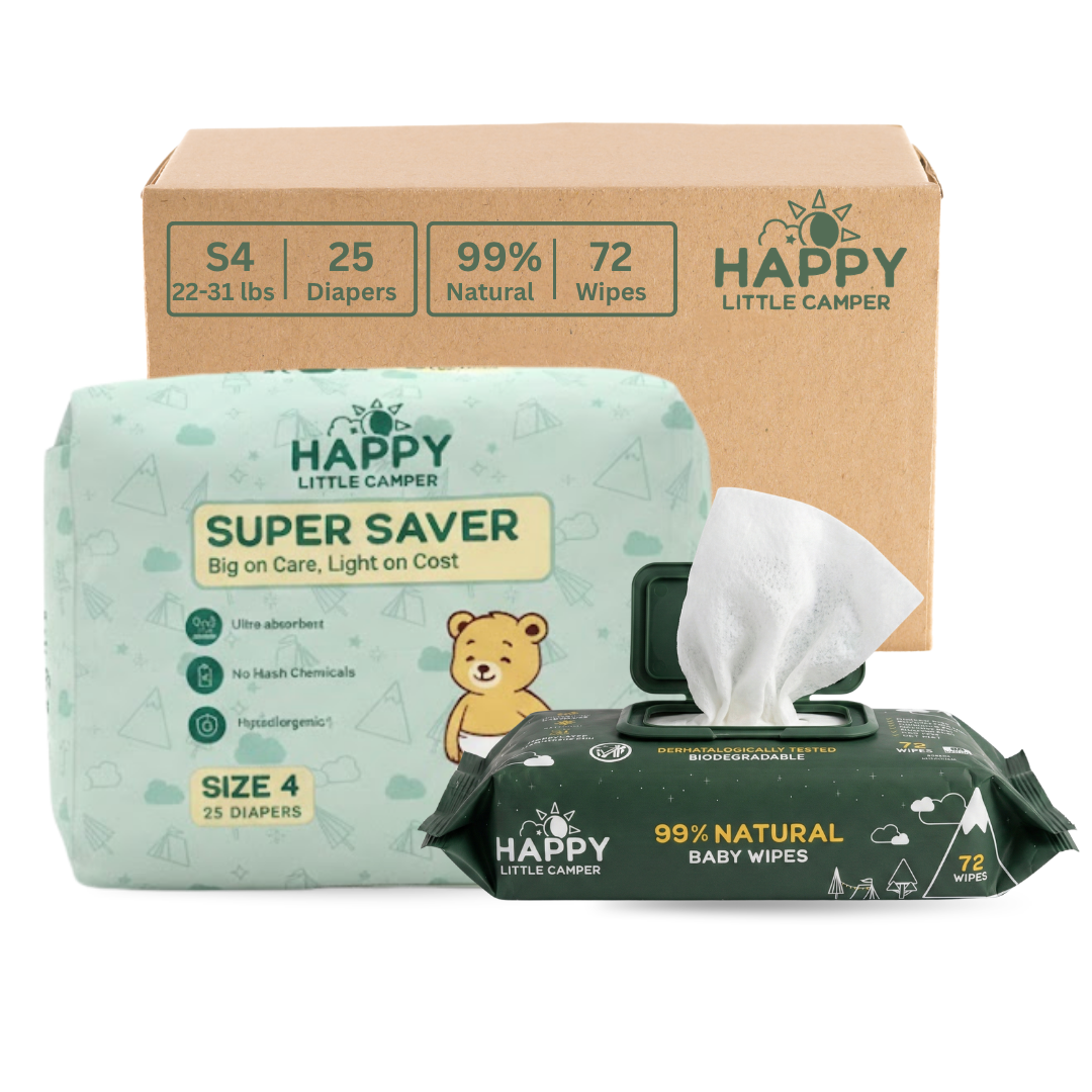Happy Little Camper Diaper & Wipes Trial Pack