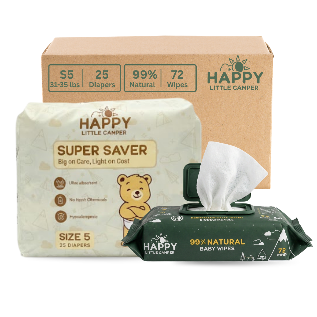 Happy Little Camper Diaper & Wipes Trial Pack