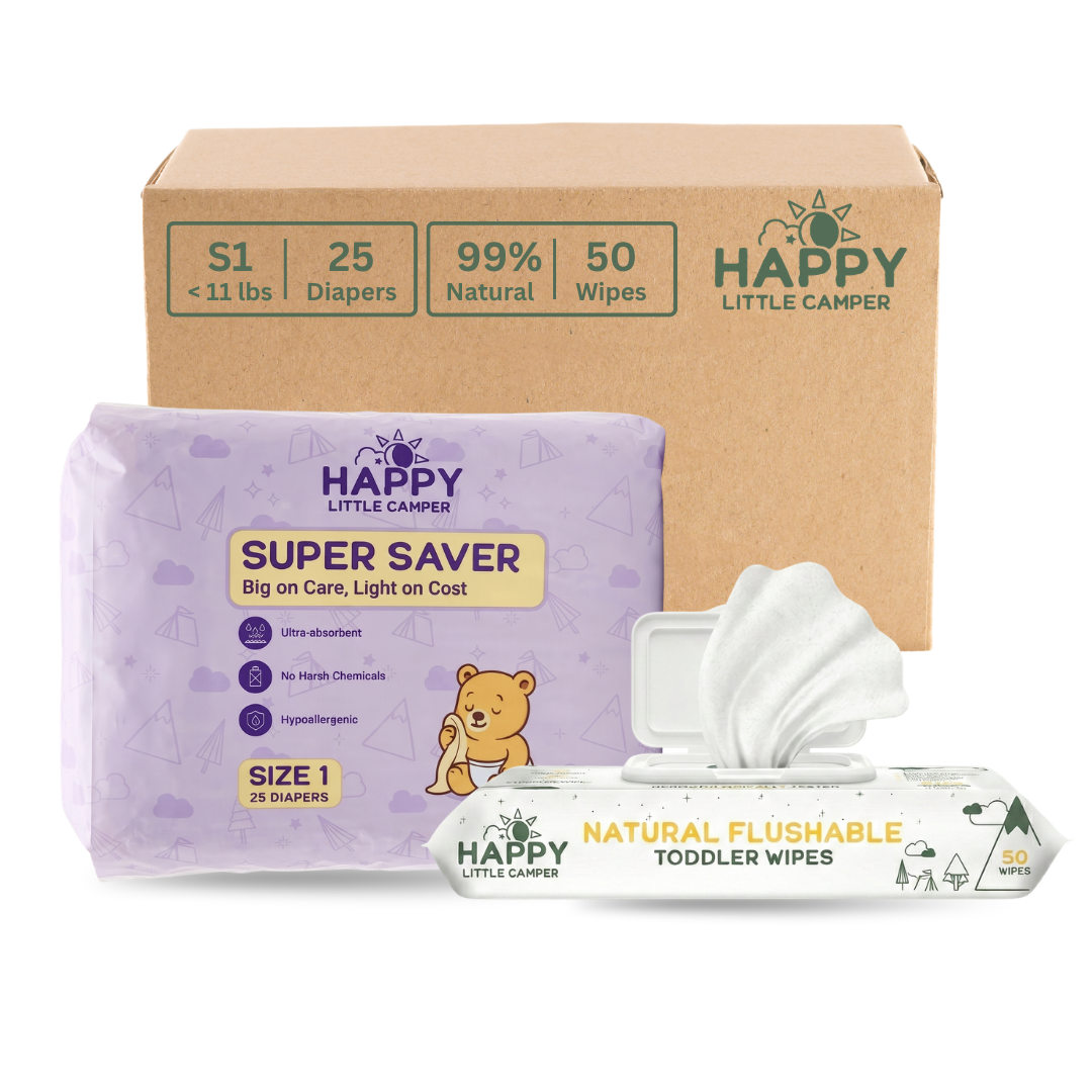 Happy Little Camper Diaper & Wipes Trial Pack