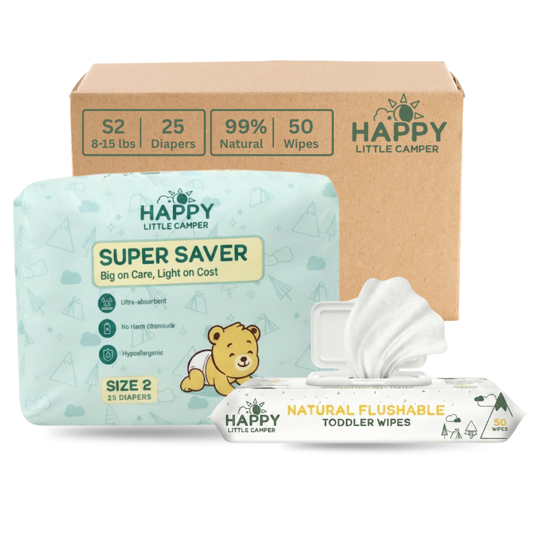 Happy Little Camper Diaper & Wipes Trial Pack