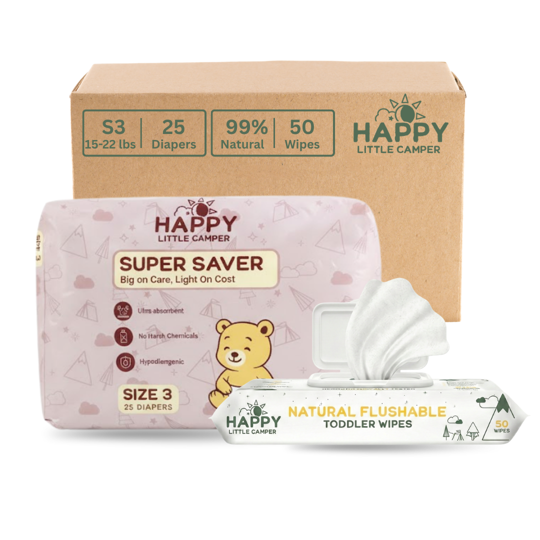 Happy Little Camper Diaper & Wipes Trial Pack