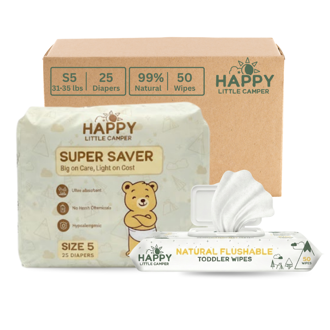 Happy Little Camper Diaper & Wipes Trial Pack
