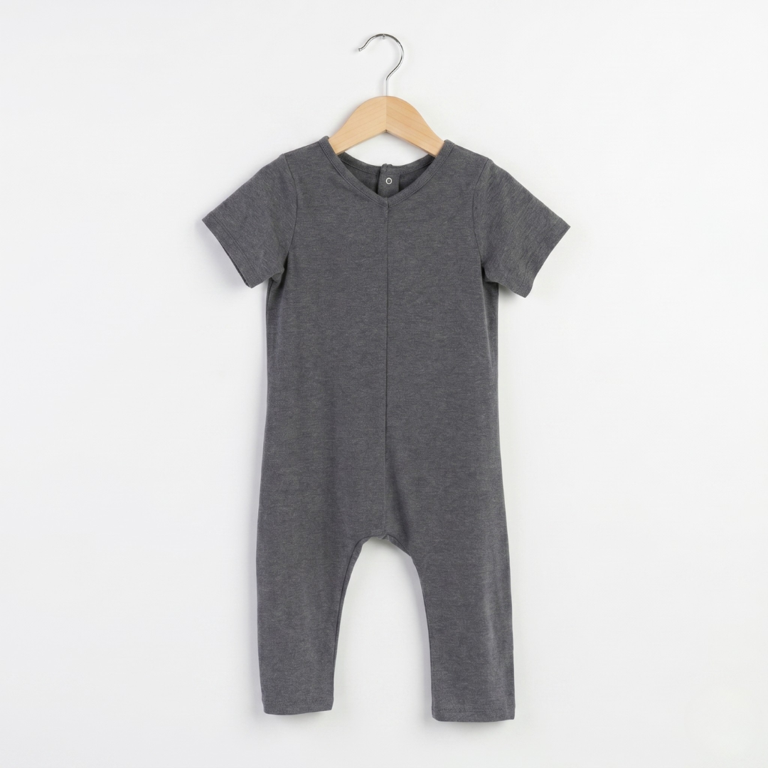 Smash + Tess Baby Romper – Charcoal Grey (3-6 Months)
