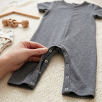 Smash + Tess Baby Romper – Charcoal Grey (3-6 Months)