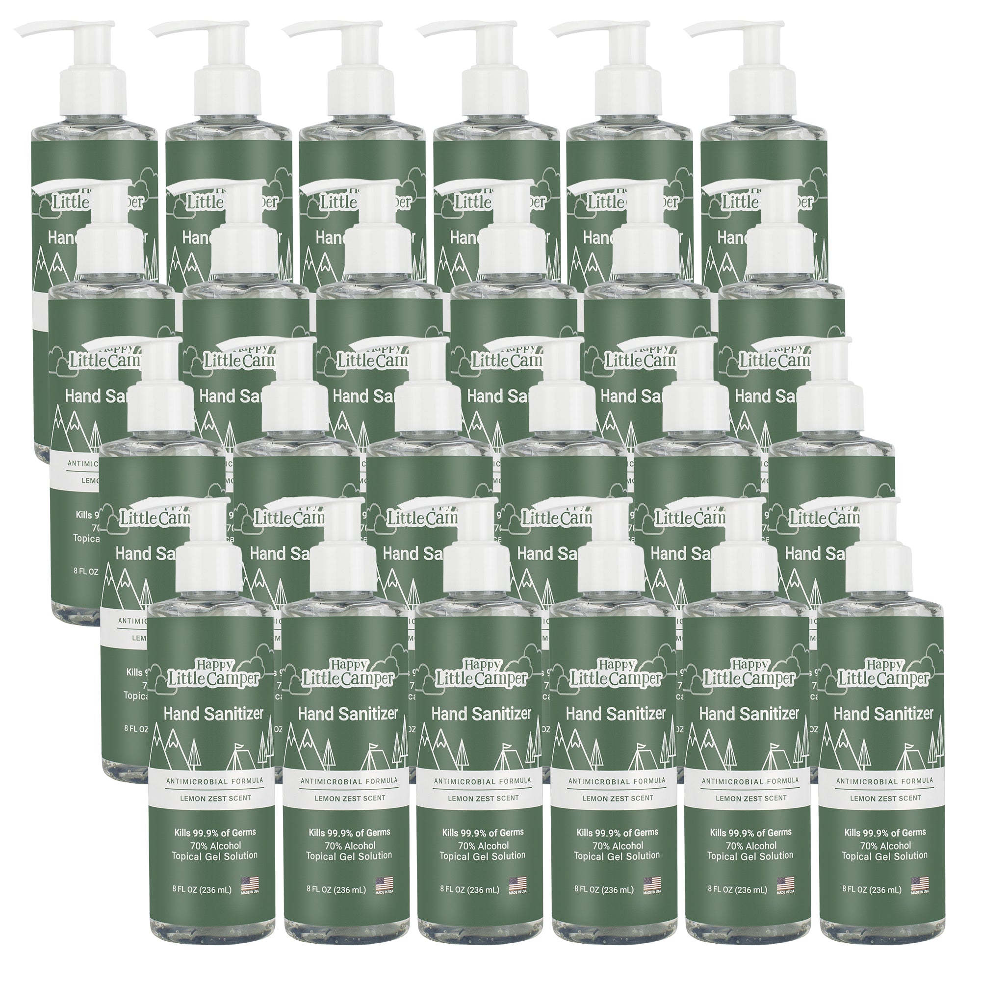 Happy Little Camper Hand Sanitizer Lemon Zest Scent