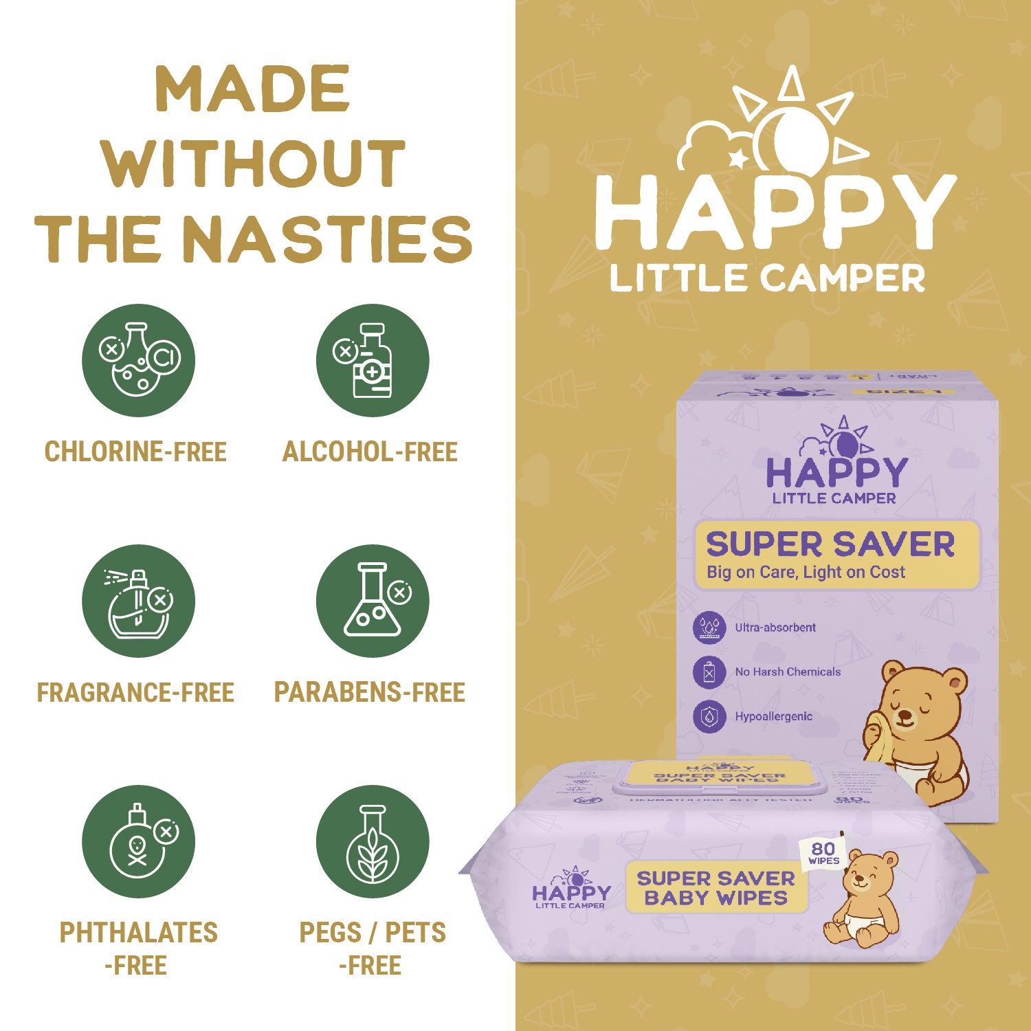 COMING SOON Happy Little Camper Baby Wet Wipes