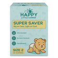 Happy Little Camper Premium Baby Diapers, Size 2, Infant, 8-15 lbs