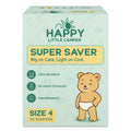 Happy Little Camper Premium Baby Diapers, Size 4, Toddler, 22-31 lbs