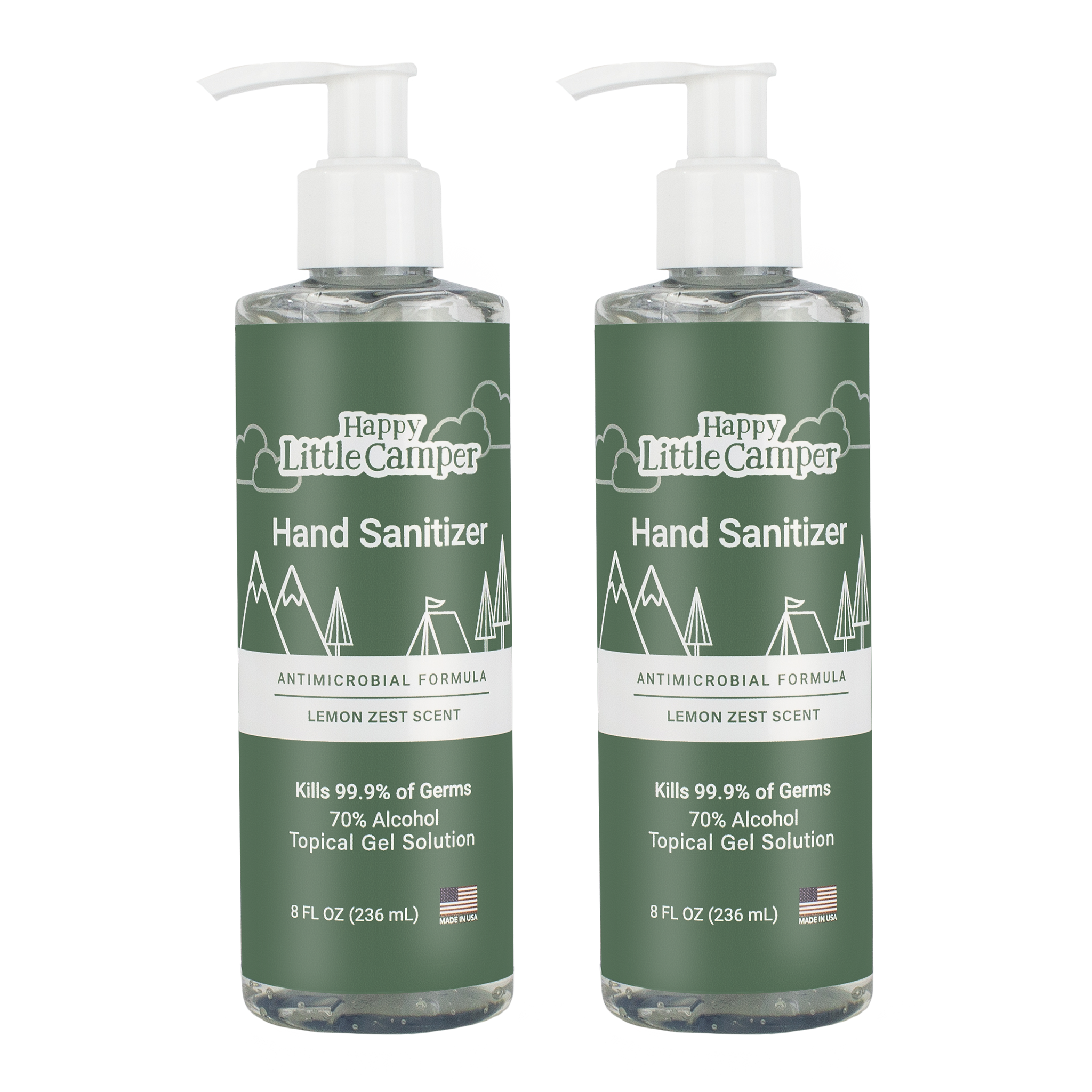 Happy Little Camper Hand Sanitizer Lemon Zest Scent
