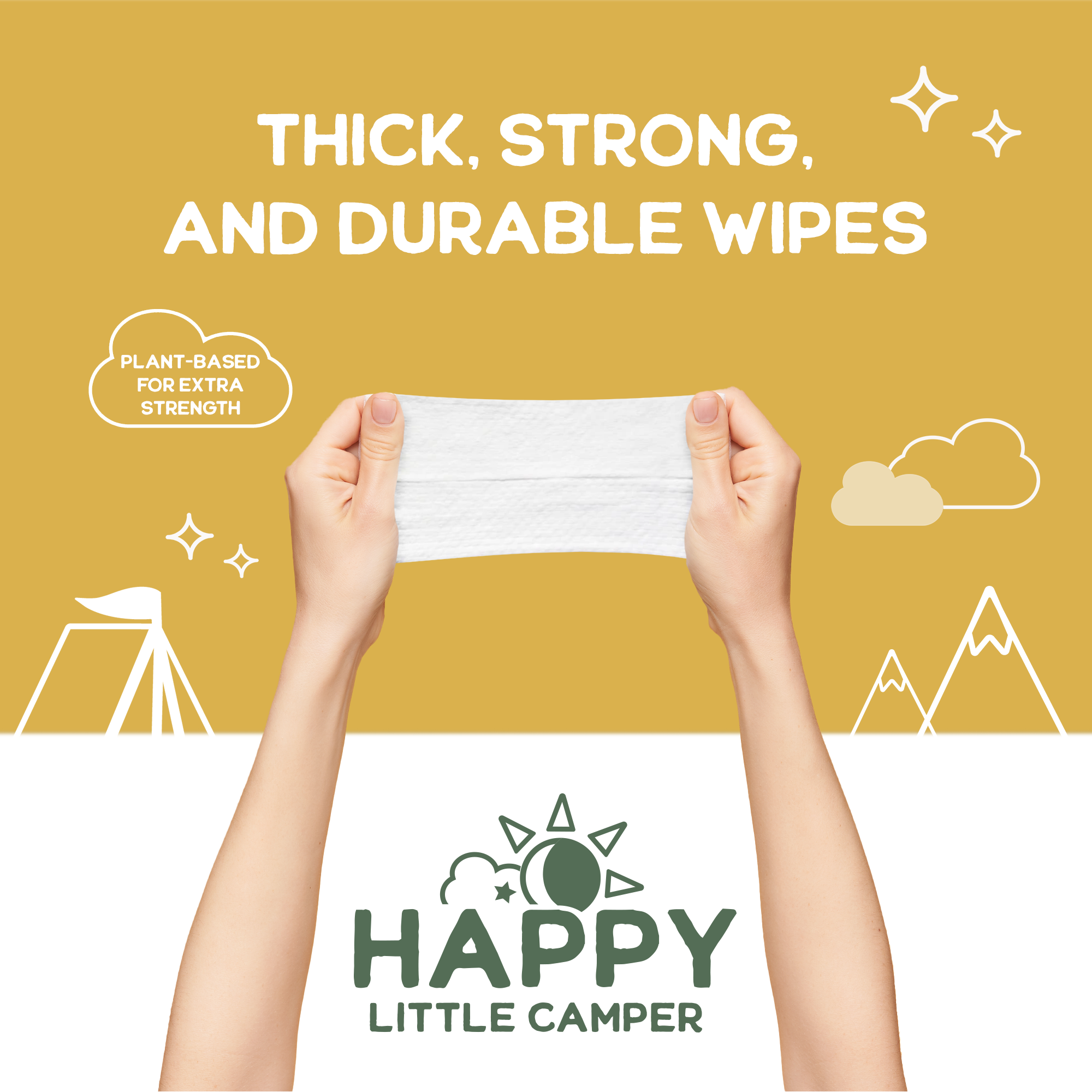 COMING SOON Happy Little Camper Natural Baby Wipes