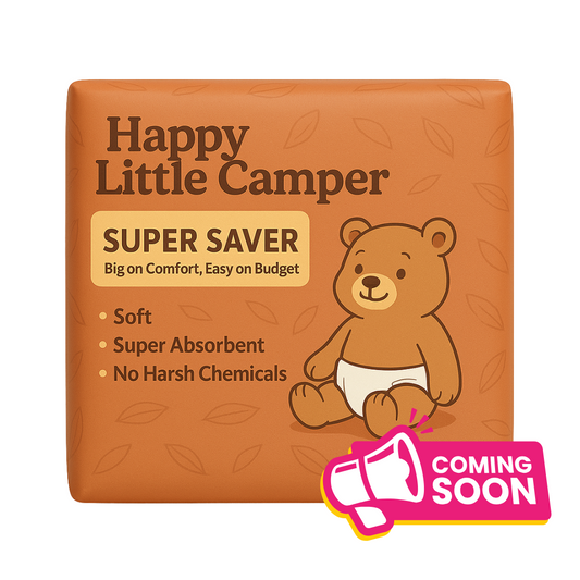 Happy Little Camper Super Saver Baby Diapers, Size 4